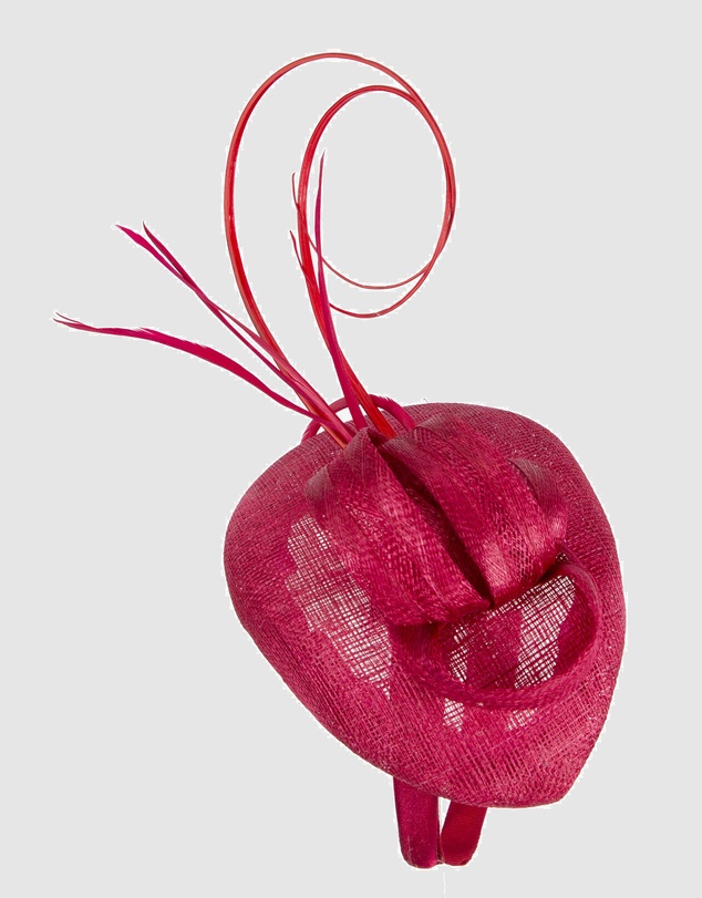Max Alexander - Pillbox Red Racing Fascinator