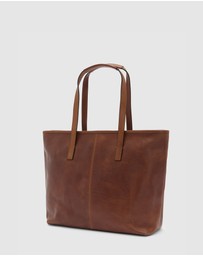 Florence - The Beatrice Matt Brown Leather Tote Work Bag