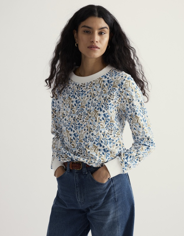 Seasalt - Seasalt Cornwall Blue Bright Wave Sweatshirt