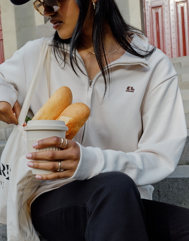 Ceres Life - Lonny Oversized Half Zip Sweat