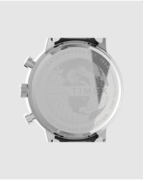 TIMEX - Chicago Chron Black Dial & Silver Tone