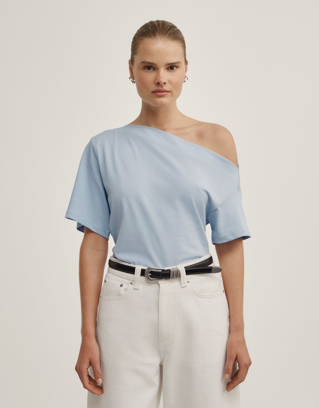 Witchery - Ruched Asymmetric T-shirt
