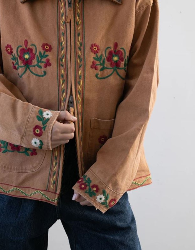 Found - Canvas Embroidered Work Jacket