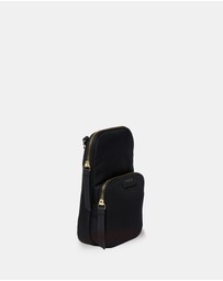 SABEN - Nikko Pocket Nylon Phone Sling Black