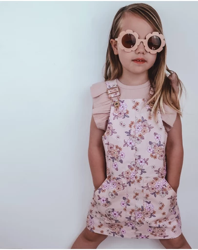 WITH LOVE FOR KIDS - Hazel Denim Pinafore Dress - Babies - Kids