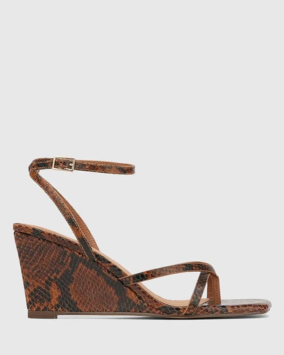 Wittner - Nyla Tan Multi Reptile Emboss Leather