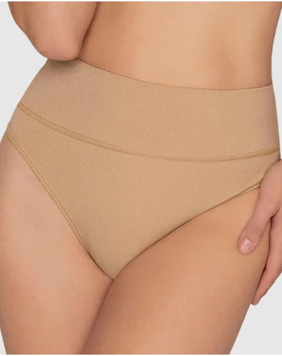 Leonisa - High-Waist Seamless Effect Tummy Control Shaper Thong