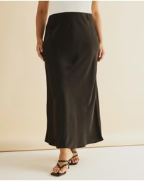 Atmos&Here Curvy - Nya Slip Maxi Skirt