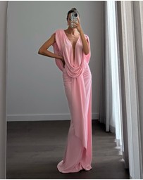 Suboo - Jasmine Cutout Draped Gown