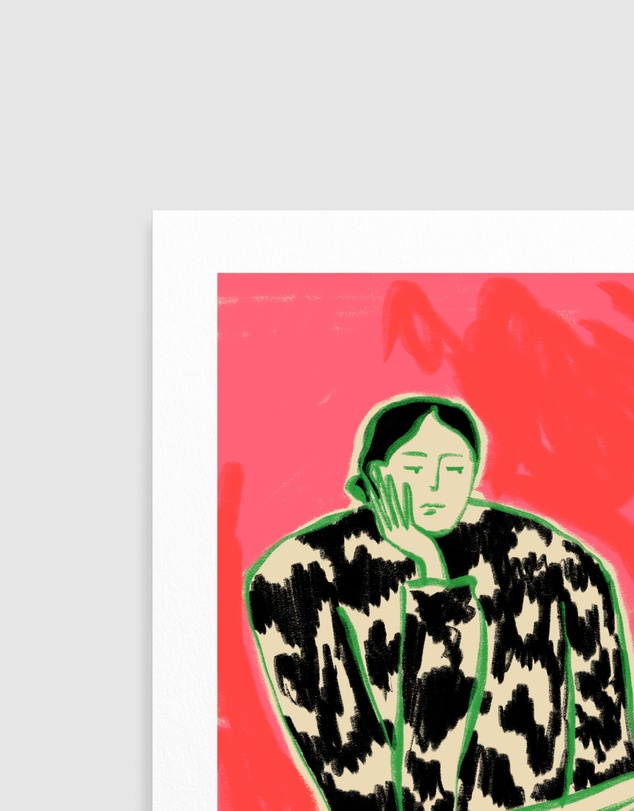 Olive et Oriel - Calm Woman Portrait by Sandra Poliakov Art Print