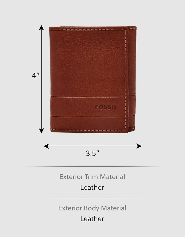 Fossil - Lufkin Brown Wallet