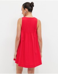 Calli - Shannon Cotton Linen Blend Mini Dress
