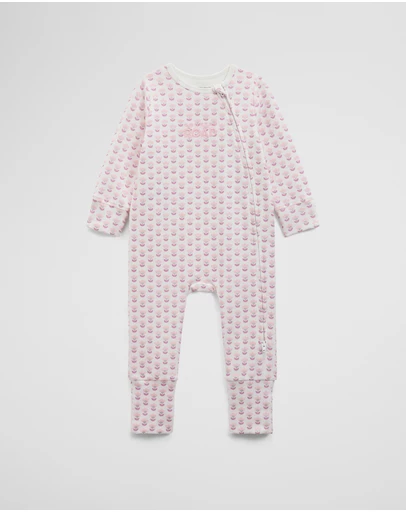 Country Road - Organically Grown Cotton Blend Logo Zip Jumpsuit