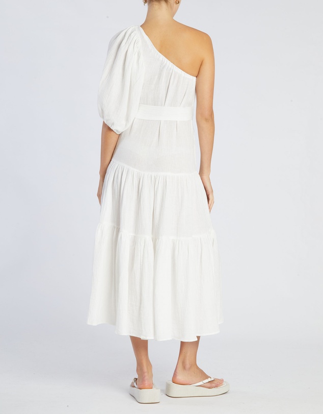 Amelius - Saloma Linen One Shoulder Dress