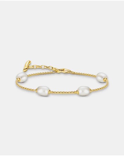 THOMAS SABO - THOMAS SABO Bracelet with Freshwater Pearls in Gold