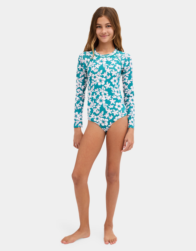 Billabong - Girls 8 to 16 Coconut Rush Long Sleeve Rashguard