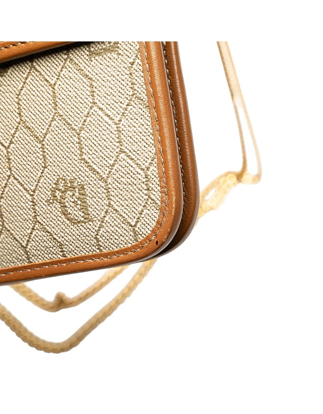 Pre-Loved by Azura Reborn - Pre-Loved Honeycomb Coated Canvas Chain Shoulder Bag
