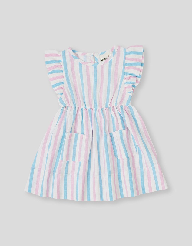 Goldie + Ace - Playtime Stripe Lyla Dress- ICONIC EXCLUSIVE- Babies-Kids