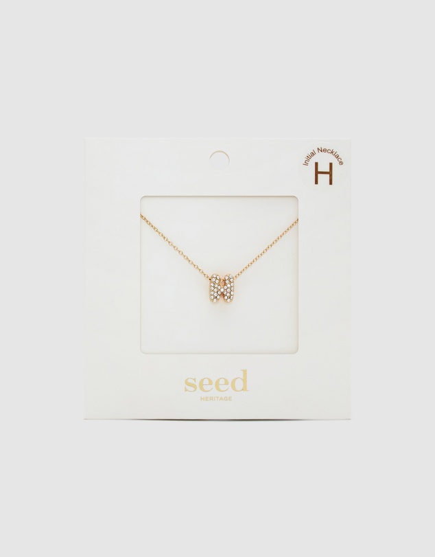 Seed Heritage - Initial Jewel Bubble Necklace