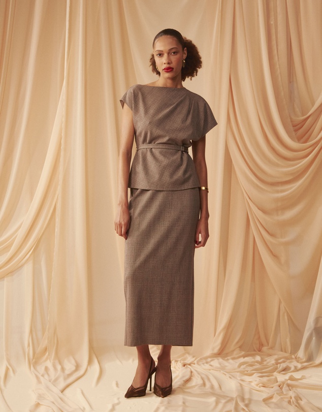 Forcast - Loretta Midi Pencil Skirt
