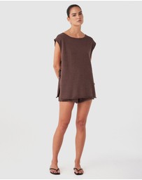 Arcaa - Poppy Tie Side Top