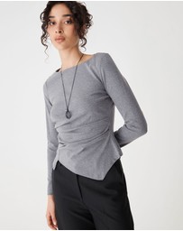 Forcast - Calia Asymmetric Knit Top