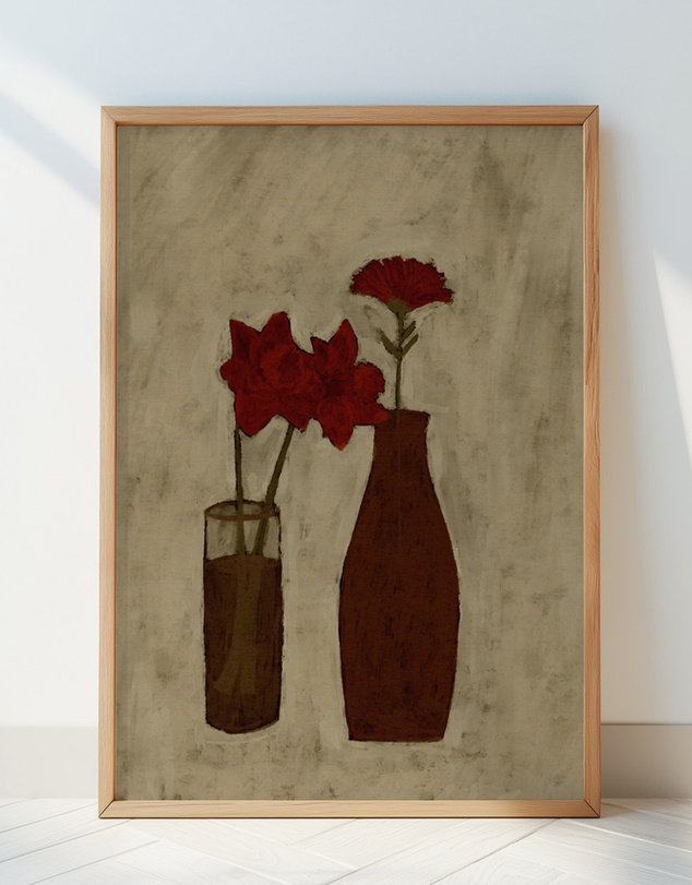 Olive et Oriel - Blossom Blend by Shatha Al Dafai Art Print