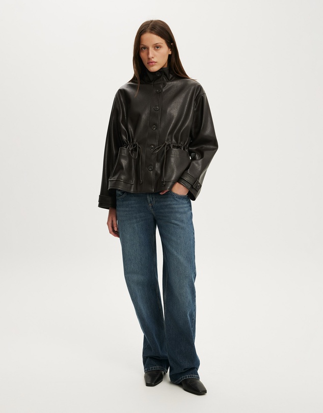Cotton On - Eli Faux Leather Parka