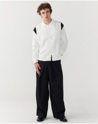 Justin Cassin - Merin Double Pleated Wide Pants