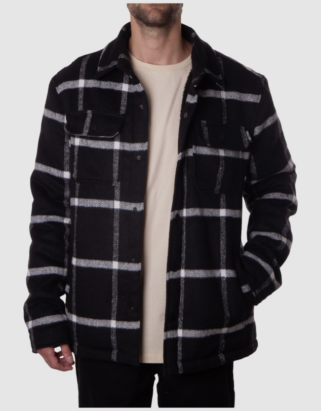 Fallen Footwear - Mens Lamb Jacket Black