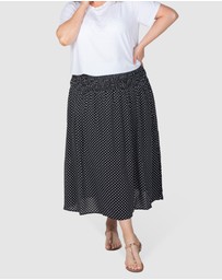 Love Your Wardrobe - Andy Shirred Waist Skirt