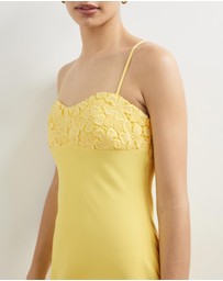 Lover - Pippa Lace Bodice Midi Dress