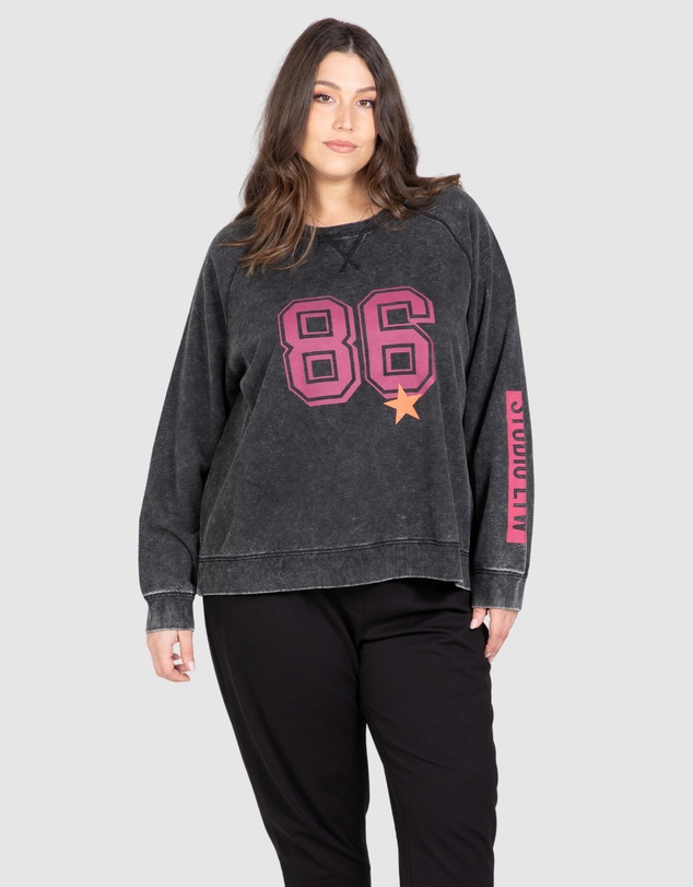 Love Your Wardrobe - LYW & Co Multi Print Sweat Top