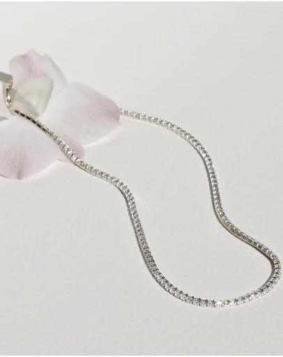 SAINT VALENTINE - Aspen Tennis Necklace - Silver