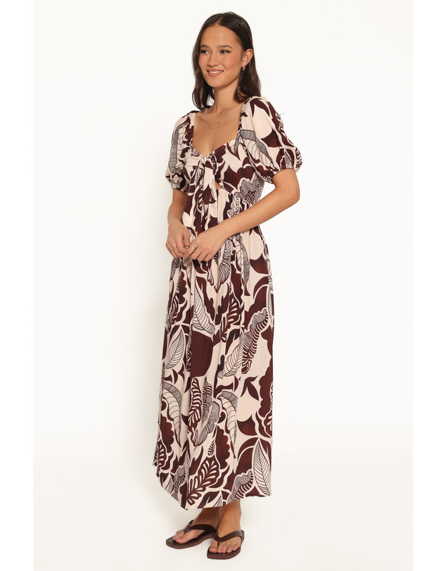 Petal & Pup - Kepner Maxi Dress - Brown Floral