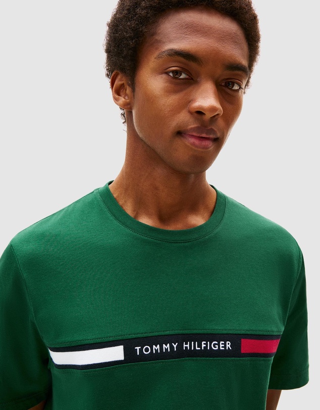 Tommy Hilfiger - Crew Neck Logo Panel T-Shirt