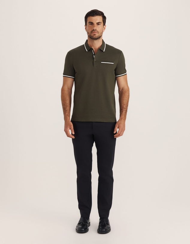 SABA - Ted Textured Cotton Polo