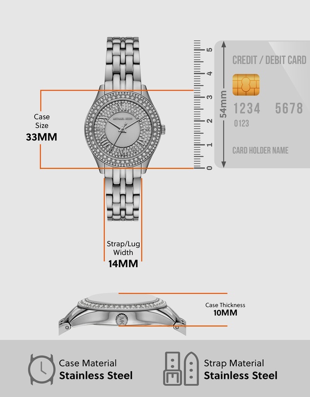Michael Kors - Harlowe Silver Analogue Watch