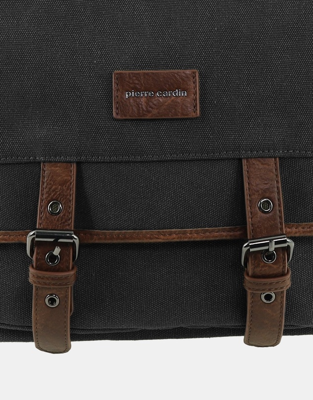 Pierre Cardin - Pierre Cardin Canvas Buckle Satchel