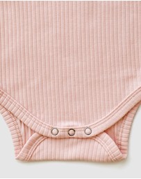 WITH LOVE FOR KIDS - Shimmy Wide Rib Tank Onesie - Babies