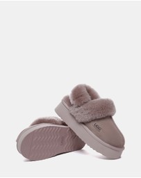 EVERAU - Australian Shepherd Ugg Musa Platform Cow Suede Upper House Shoes