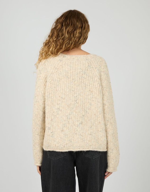 All About Eve - Devon V Neck Jumper Vanilla