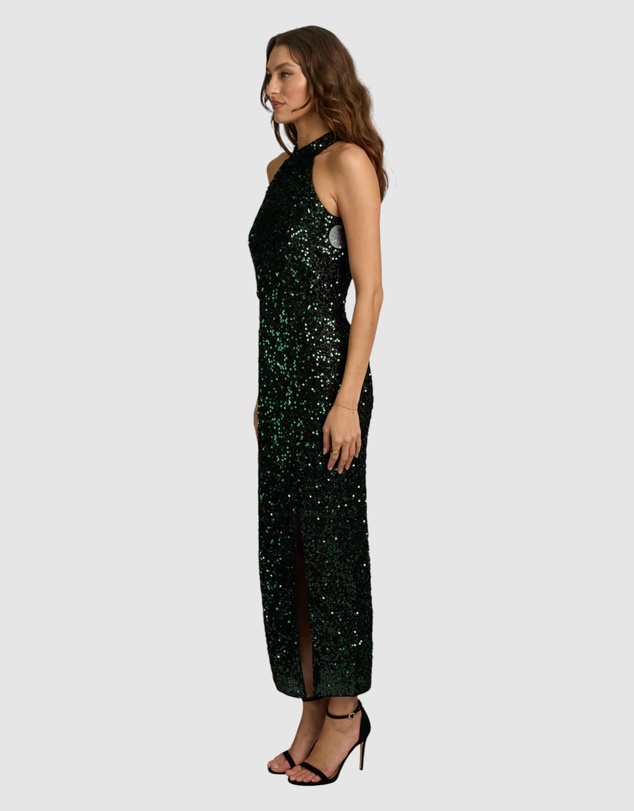 Romance by Honey and Beau - Marionne High Neck Maxi Dress