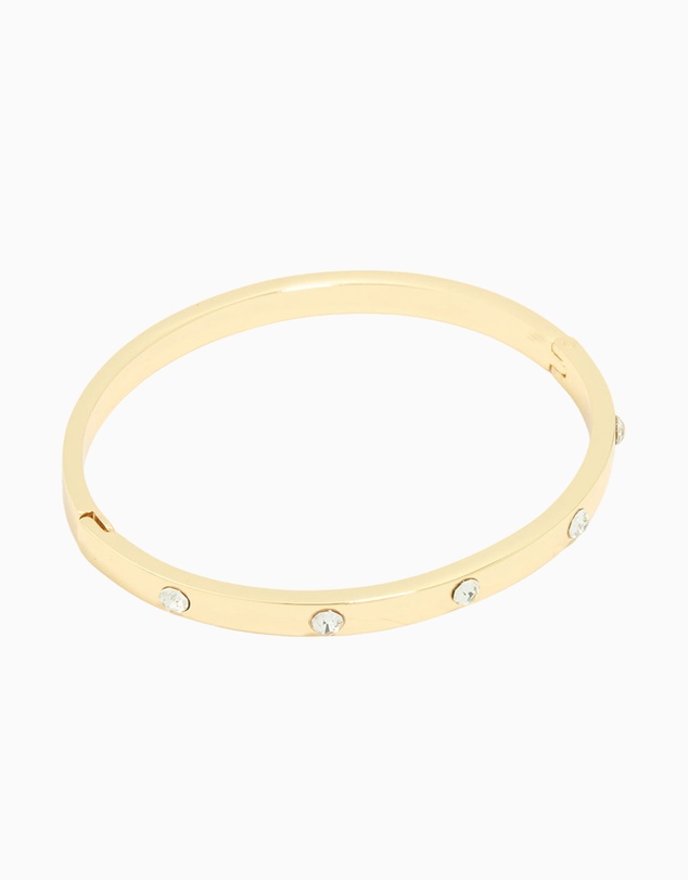 Lovisa - Gold Plated Diamante Hinge Bangle