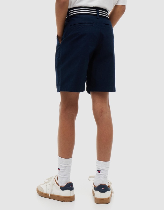 Tommy Hilfiger - Essential Signature Belt Loose Chino Shorts - Teens
