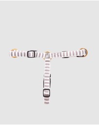 Mog & Bone - Hemp Dog Harness - Latte Mosaic Print