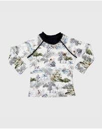 Aqua Blu Kids - Woodland Long Sleeve Rash Vest - Babies