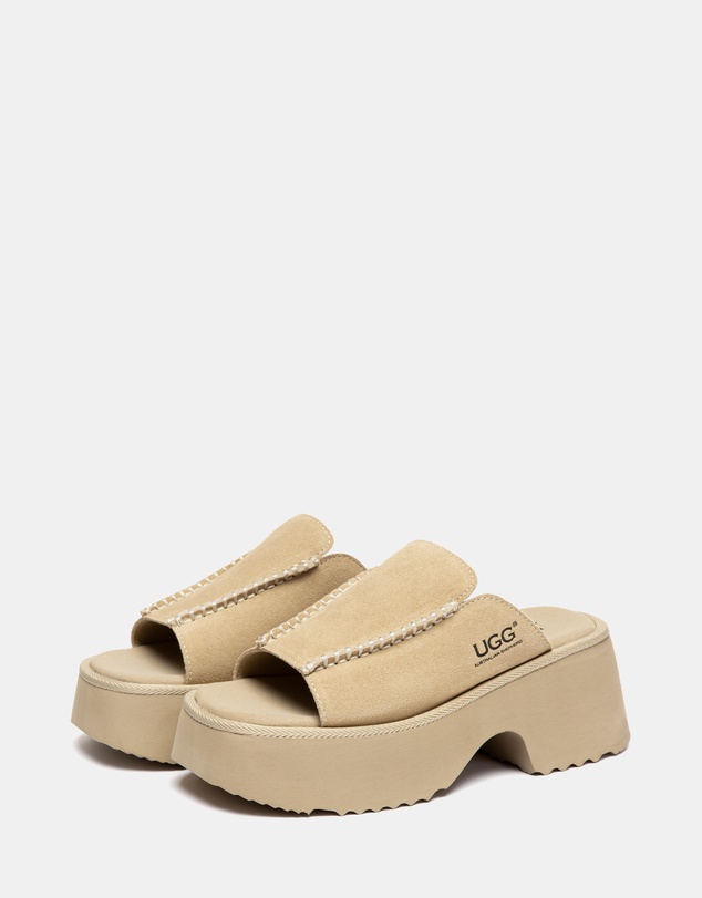 EVERAU - Australian Shepherd Ugg Haive Cow Suede Upper Loafer Oxfords Flats