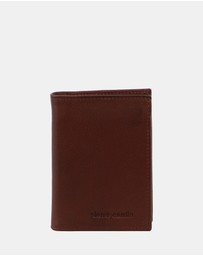 Pierre Cardin - Pierre Cardin Rustic Leather Men's Bi-Fold Flap Wallet