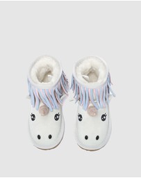 EVERAU - EverAU Ugg Unicorn Kids Plus Cow Suede Upper UGG Boots